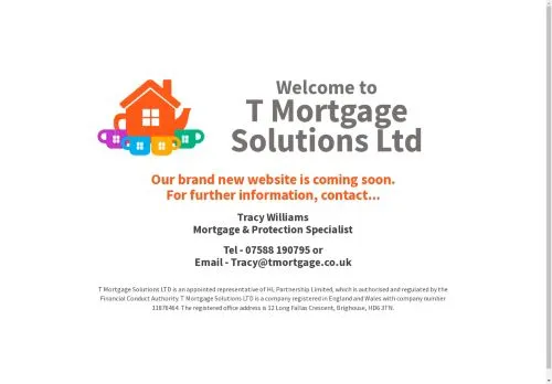 Website Image of T Mortgage Solutions LTD