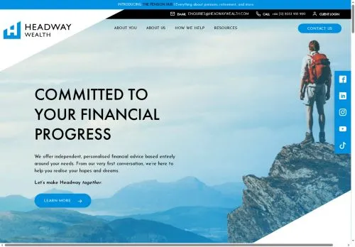Website Image of Headway Wealth LTD