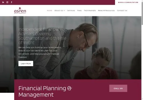 Website Image of Aspen Wealth Management LLP
