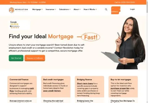 Website Image of Revolution Finance Brokers Limited