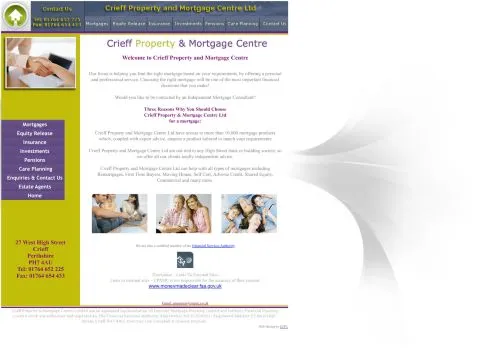 Website Image of Crieff Financial & Mortgage Centre Limited