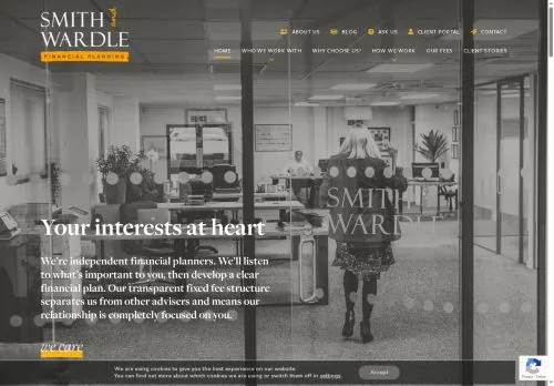 Website Image of Smith and Wardle Financial Consultants LLP
