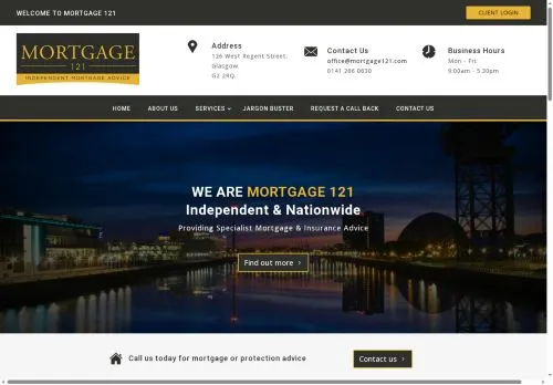 Website Image of Mortgage121 LTD