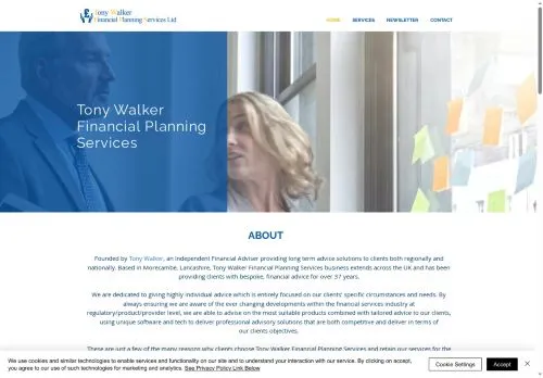 Website Image of Tony Walker Financial Planning Services Limited