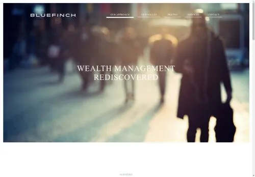 Website Image of Bluefinch Wealth Limited