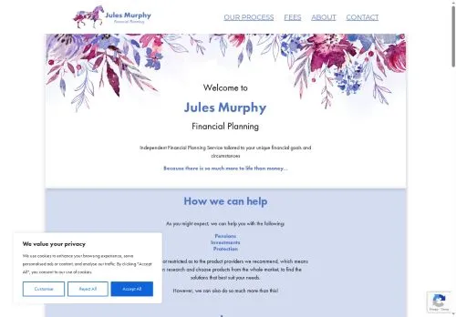 Website Image of Jules Murphy Financial Planning LTD
