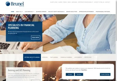 Website Image of Brunel Wealth Limited