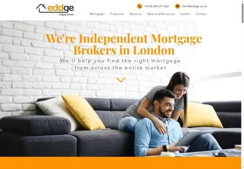 Website Image of Eddge Mortgages Limited