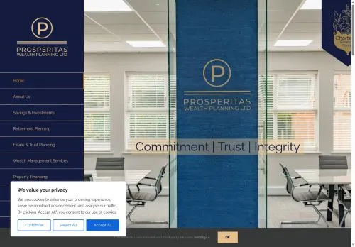 Website Image of Prosperitas Wealth Planning LTD