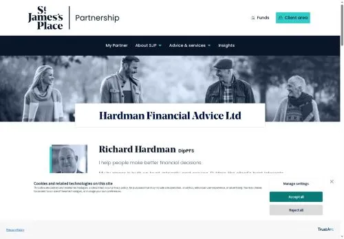 Website Image of Hardman Financial Advice LTD