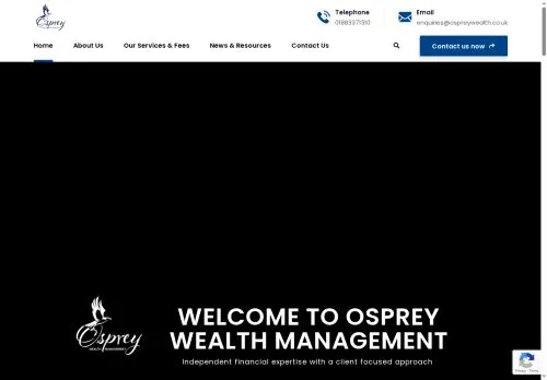 Website Image of Osprey Wealth Management Limited