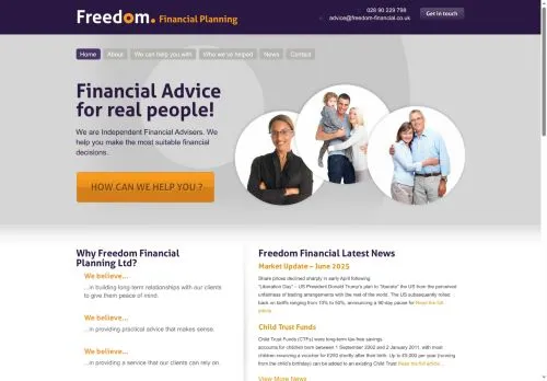 Website Image of Freedom Financial Planning LTD