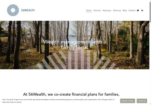 Website Image of 56 Wealth Management Limited