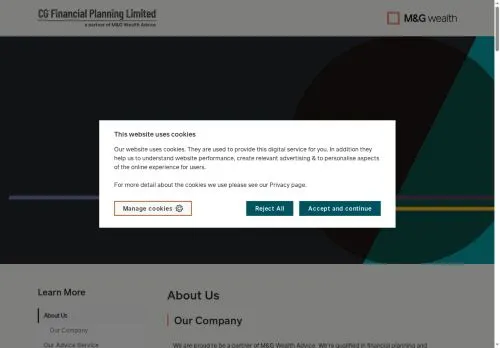 Website Image of CG Financial Planning Limited