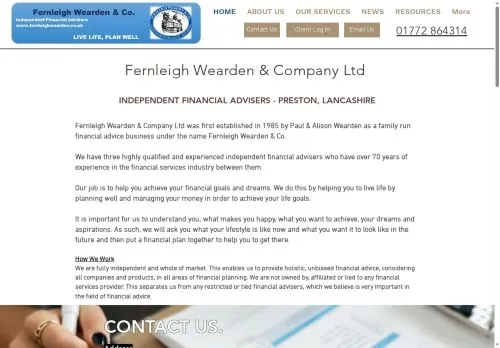 Website Image of Fernleigh Wearden & Company LTD
