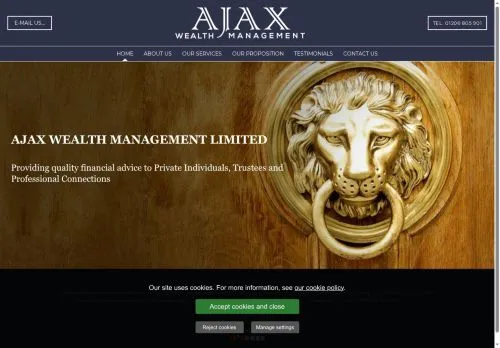 Website Image of Ajax Wealth Management Limited