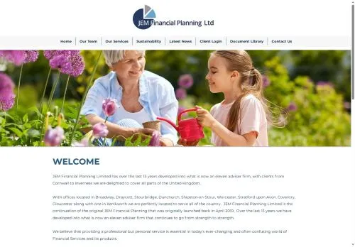 Website Image of JEM Financial Planning LTD