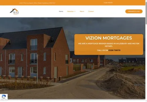 Website Image of Vizion Mortgages LTD