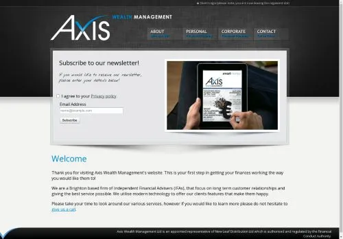 Website Image of Axis Wealth Management LTD