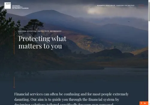 Website Image of Advanced Investment & Retirement Planning (Scotland) LTD
