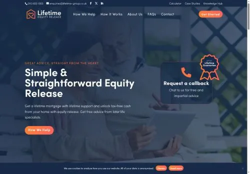 Website Image of Lifetime Equity Release LTD