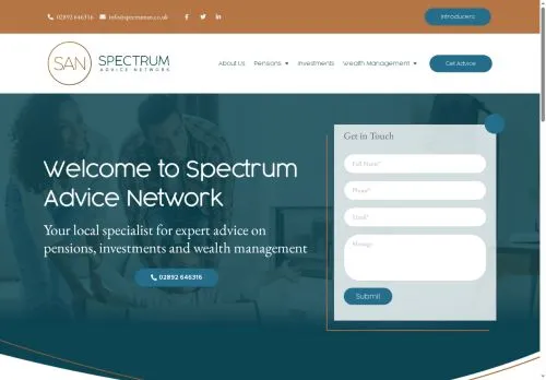 Website Image of Spectrum Advice Network LTD