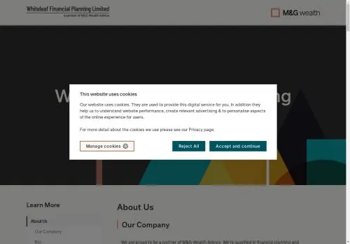 Website Image of WHITELEAF FINANCIAL PLANNING LTD