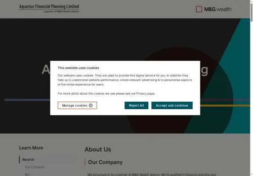 Website Image of AQUARIUS FINANCIAL PLANNING LTD
