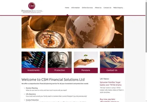 Website Image of CSM Financial Solutions Limited