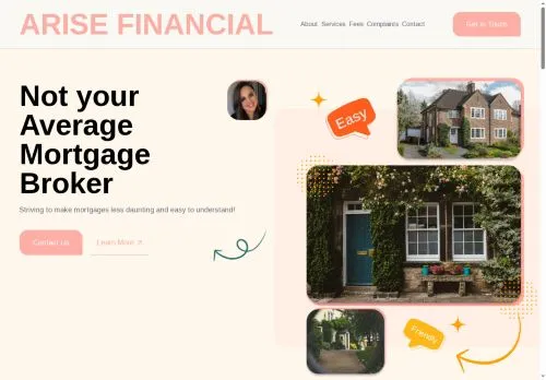 Website Image of Arise Financial LTD
