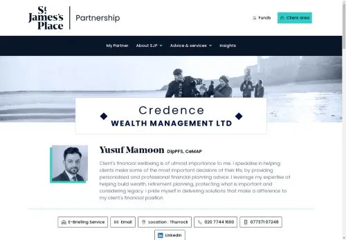 Website Image of Credence Wealth Management LTD