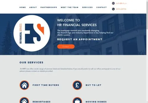 Website Image of HR Financial Services Limited