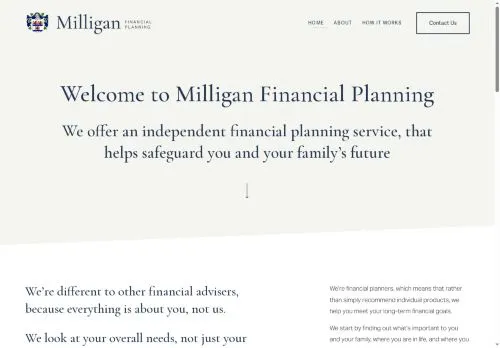 Website Image of Milligan Financial Planning Limited