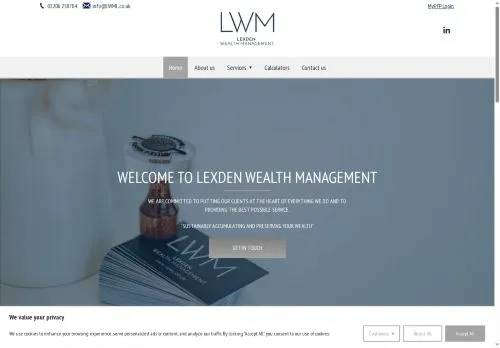 Website Image of Lexden Wealth Management Limited