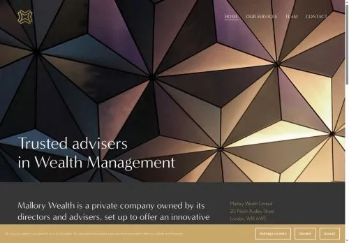 Website Image of Mallory Wealth Limited