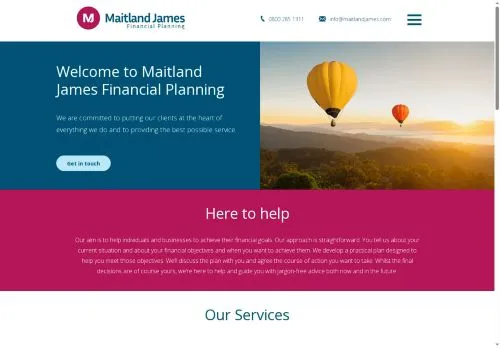 Website Image of MAITLAND JAMES LIMITED