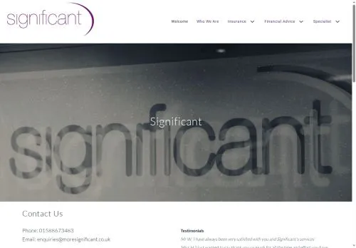 Website Image of Significant Financial Limited