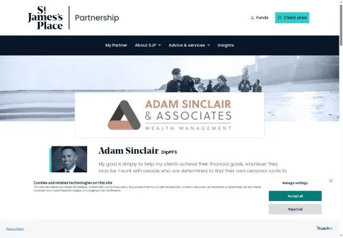 Website Image of Adam Sinclair & Associates Wealth Management LTD