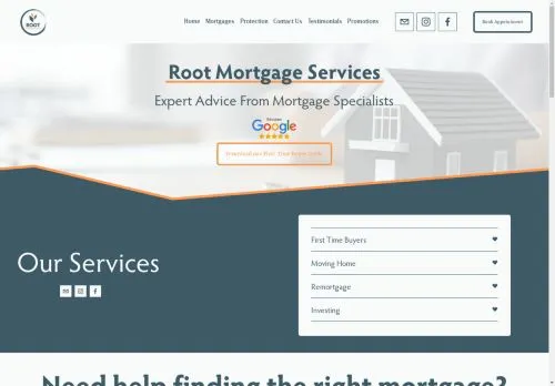 Website Image of Root Mortgage Services Limited