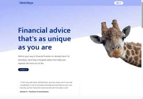 Website Image of Bletchley Financial LTD