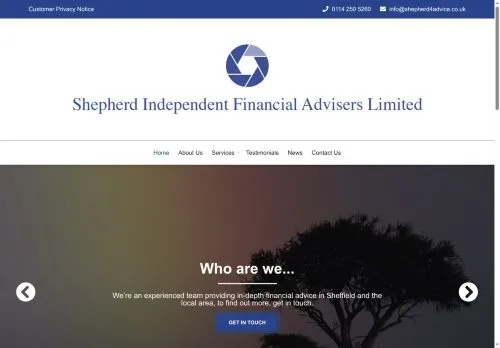 Website Image of Shepherd Independent Financial Advisers Limited