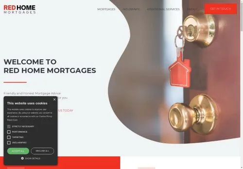 Website Image of Red Home Mortgages LTD