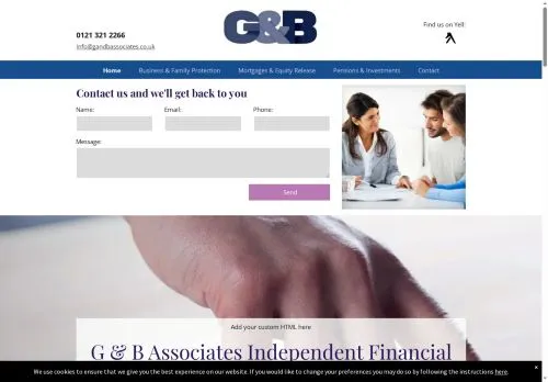 Website Image of G & B Associates Independent Financial Advisers LLP