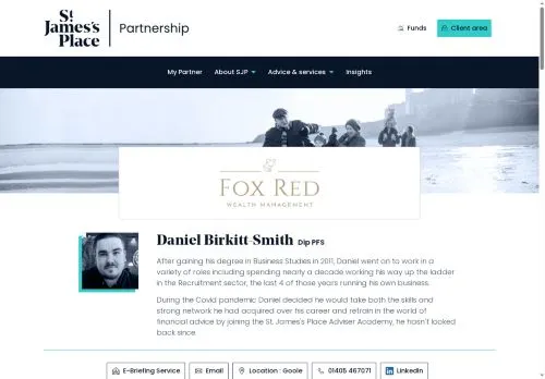 Website Image of Fox Red Wealth Management LTD
