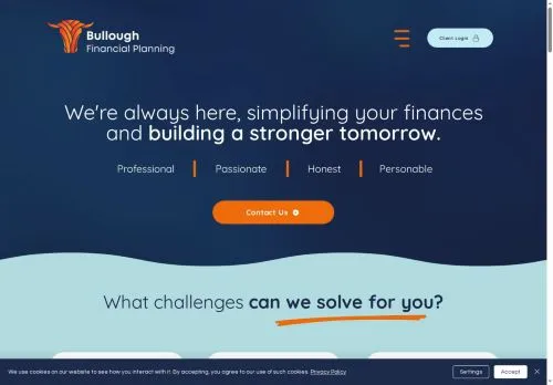 Website Image of Bullough Financial Planning LTD