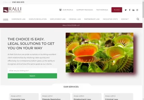 Website Image of Ralli Financial Services Limited