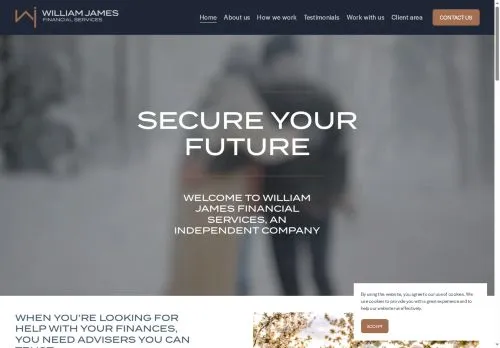 Website Image of William James Financial Services Limited