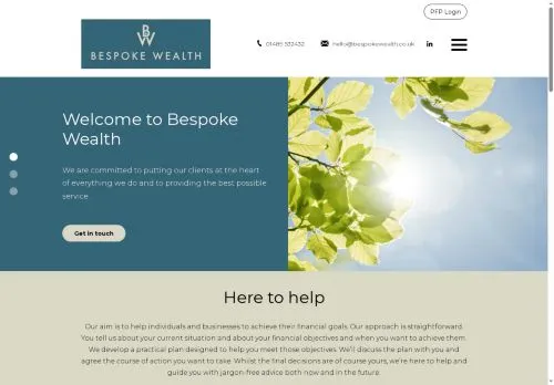 Website Image of Bespoke Wealth Limited