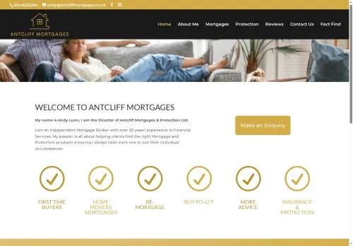 Website Image of Antcliff Mortgages & Protection LTD