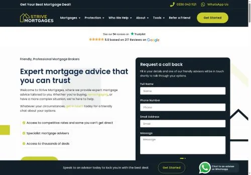Website Image of Strive Mortgages LTD